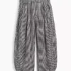Pantalones holgados de gasa de algodón