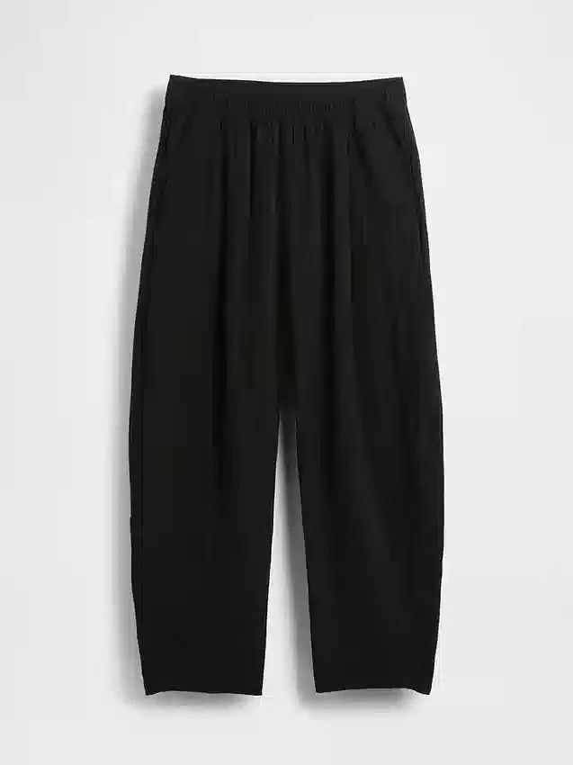 Pantalones holgados de gasa de algodón
