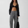 Pantalones holgados de gasa de algodón