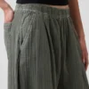 Pantalones holgados de gasa de algodón