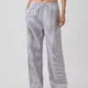 Pantalones holgados de mezcla de lino