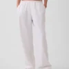 Pantalones holgados de mezcla de lino