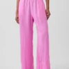 Pantalones holgados de mezcla de lino
