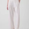 Pantalones holgados de mezcla de lino