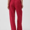 Pantalones holgados de mezcla de lino