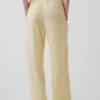 Pantalones holgados de mezcla de lino