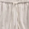 Pantalones holgados de mezcla de lino