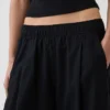 Pantalones holgados de mezcla de lino