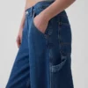 Pantalones holgados de mezclilla ultrasuaves de talle medio