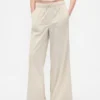 Pantalones holgados de pana de talle medio
