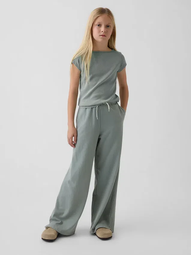 Pantalones holgados de pierna ancha para niños