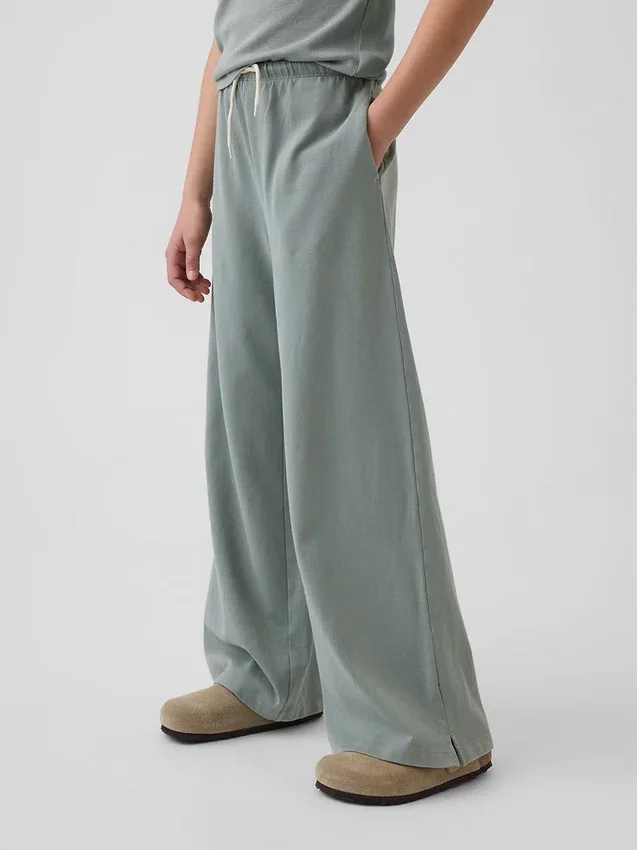 Pantalones holgados de pierna ancha para niños