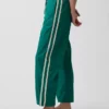 Pantalones holgados de popelín de algodón orgánico con rayas
