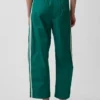 Pantalones holgados de popelín de algodón orgánico con rayas