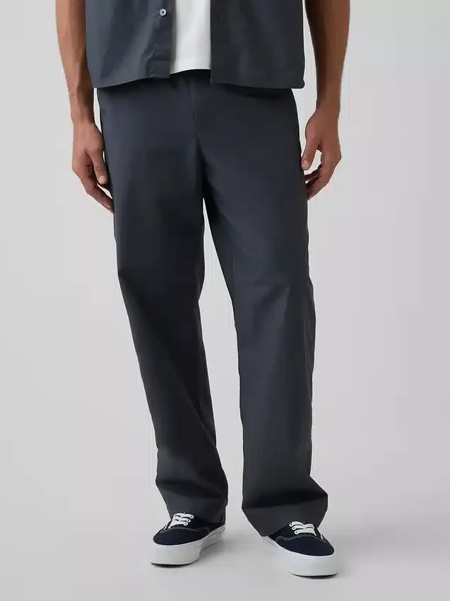 Pantalones holgados de popelín estilo años 90