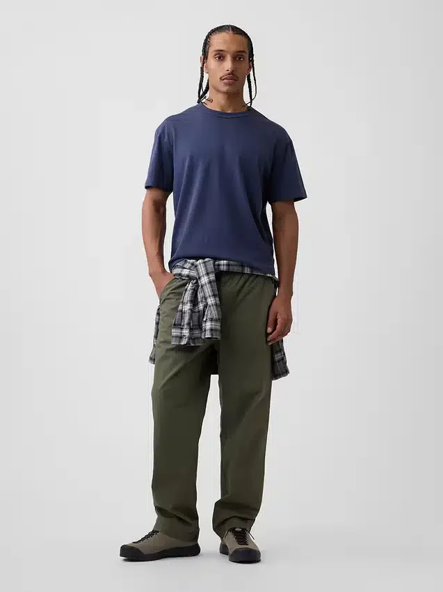 Pantalones holgados de popelín estilo años 90
