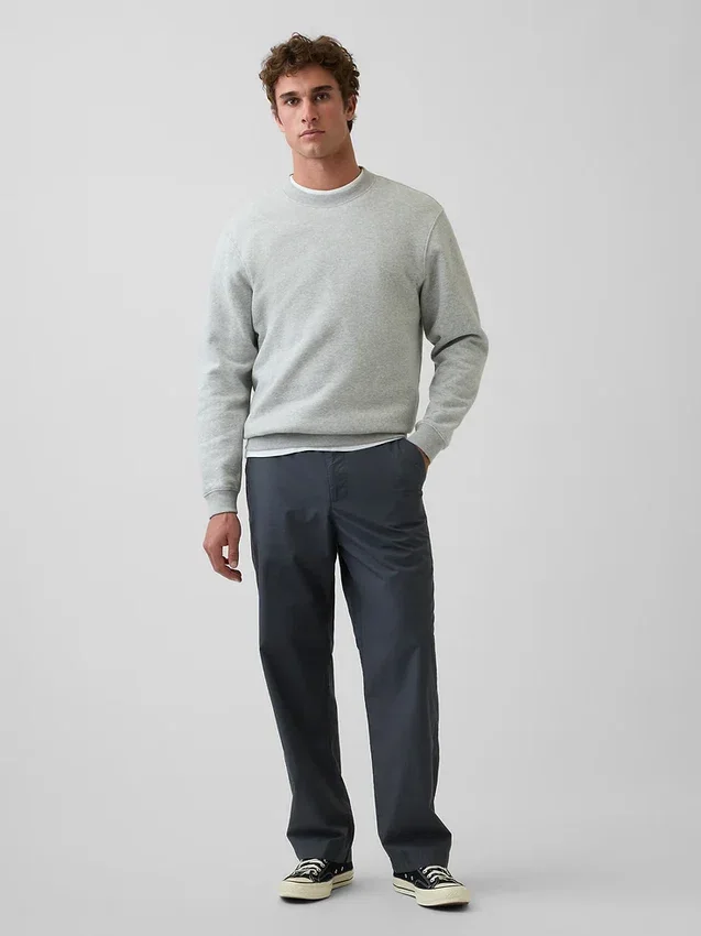 Pantalones holgados de popelín estilo años 90