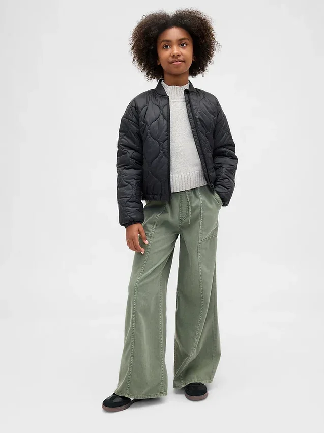Pantalones holgados de sarga para niños