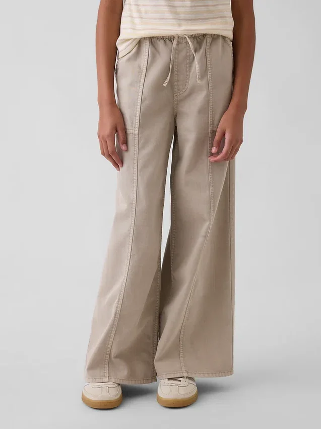 Pantalones holgados de sarga para niños