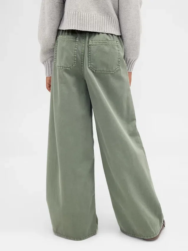 Pantalones holgados de sarga para niños