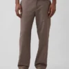 Pantalones holgados y ajustados de lino y algodón