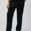 Pantalones holgados y ajustados de lino y algodón