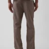 Pantalones holgados y ajustados de lino y algodón