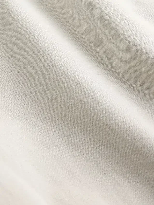 Pantalones holgados y ajustados de lino y algodón