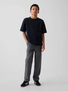 Pantalones holgados y cómodos de lino y algodón para niños