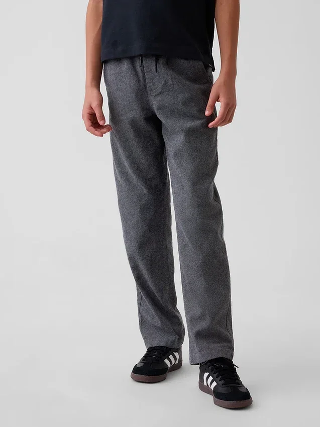 Pantalones holgados y cómodos de lino y algodón para niños