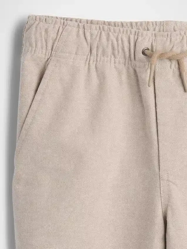Pantalones holgados y cómodos de lino y algodón para niños