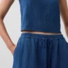 Pantalones joggers de mezclilla de gasa de algodón con corte Easy Barrel