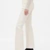 Pantalones largos y ajustados de pana de talle bajo