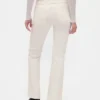 Pantalones largos y ajustados de pana de talle bajo