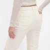 Pantalones largos y ajustados de pana de talle bajo