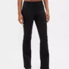 Pantalones largos y ajustados de sarga de talle bajo
