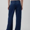 Pantalones plisados de mezclilla de talle bajo 365