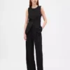 Pantalones plisados de talle alto 365