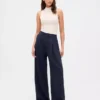 Pantalones plisados de talle alto 365
