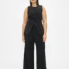 Pantalones plisados de talle alto 365