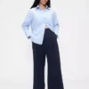 Pantalones plisados de talle alto 365