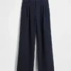 Pantalones plisados de talle alto 365