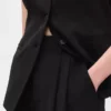 Pantalones plisados de talle alto 365