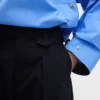 Pantalones plisados de talle alto con corte en arco de GAP × Victoria Beckham