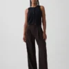 Pantalones plisados de talle alto Curvy 365