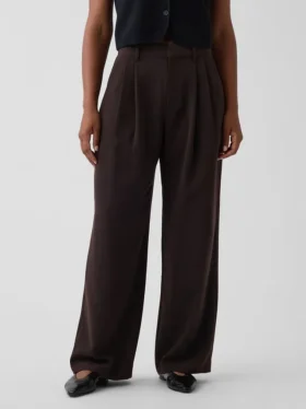 Pantalones plisados de talle alto Curvy 365