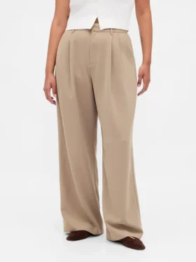 Pantalones plisados de talle alto Curvy 365
