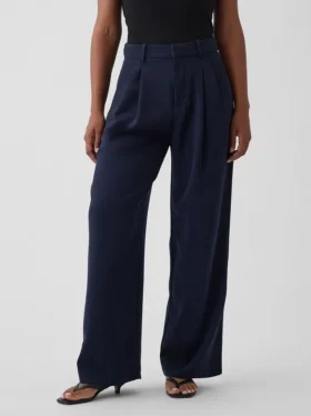 Pantalones plisados de talle alto Curvy 365