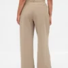 Pantalones plisados de talle alto Curvy 365
