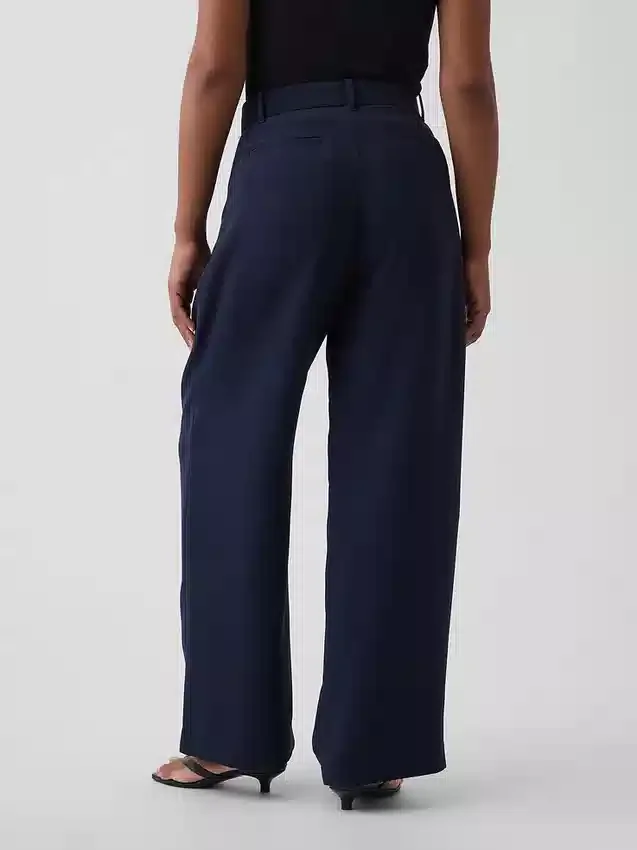 Pantalones plisados de talle alto Curvy 365